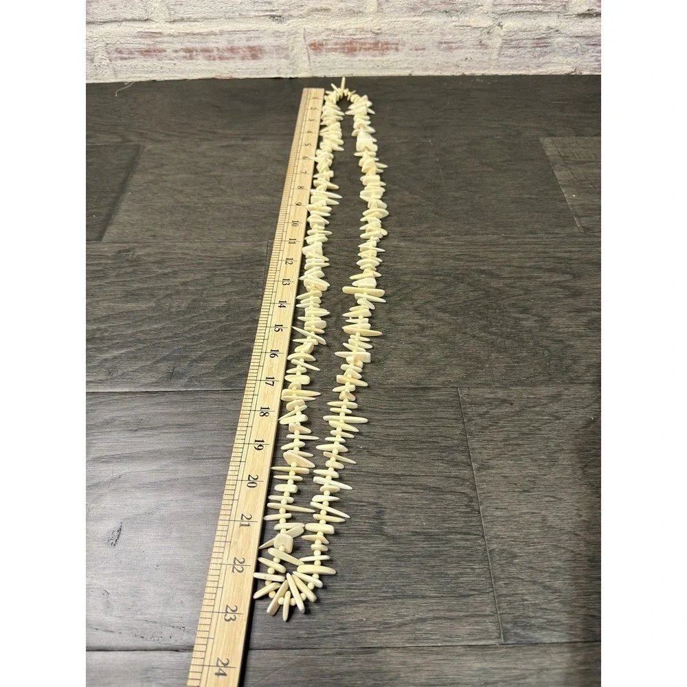 Vintage Necklace Brutalist Jewelry Bone? Tribal Dagger - Picture 2 of 5